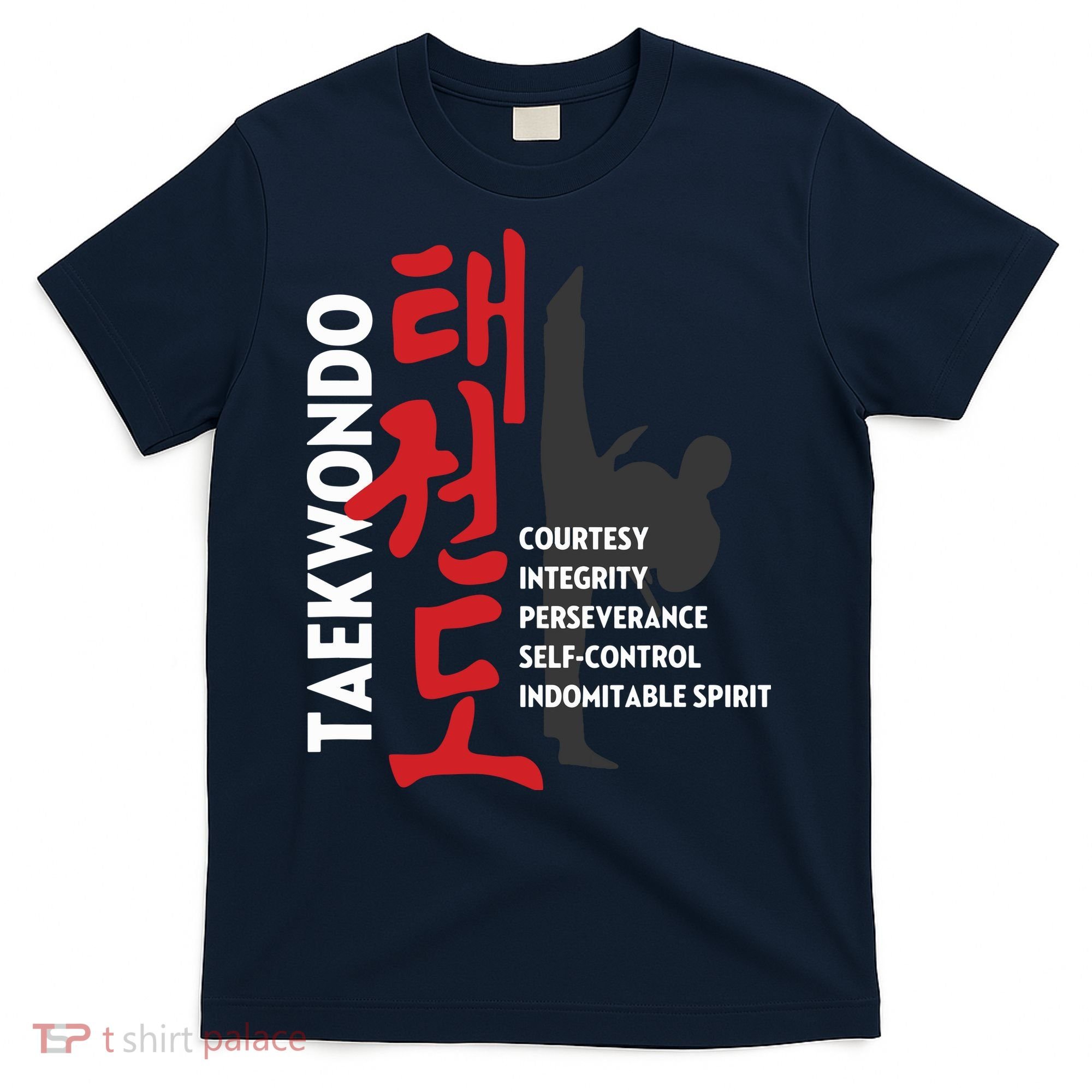 Taekwondo Tenets Martial Arts Graphic Tee T-Shirt