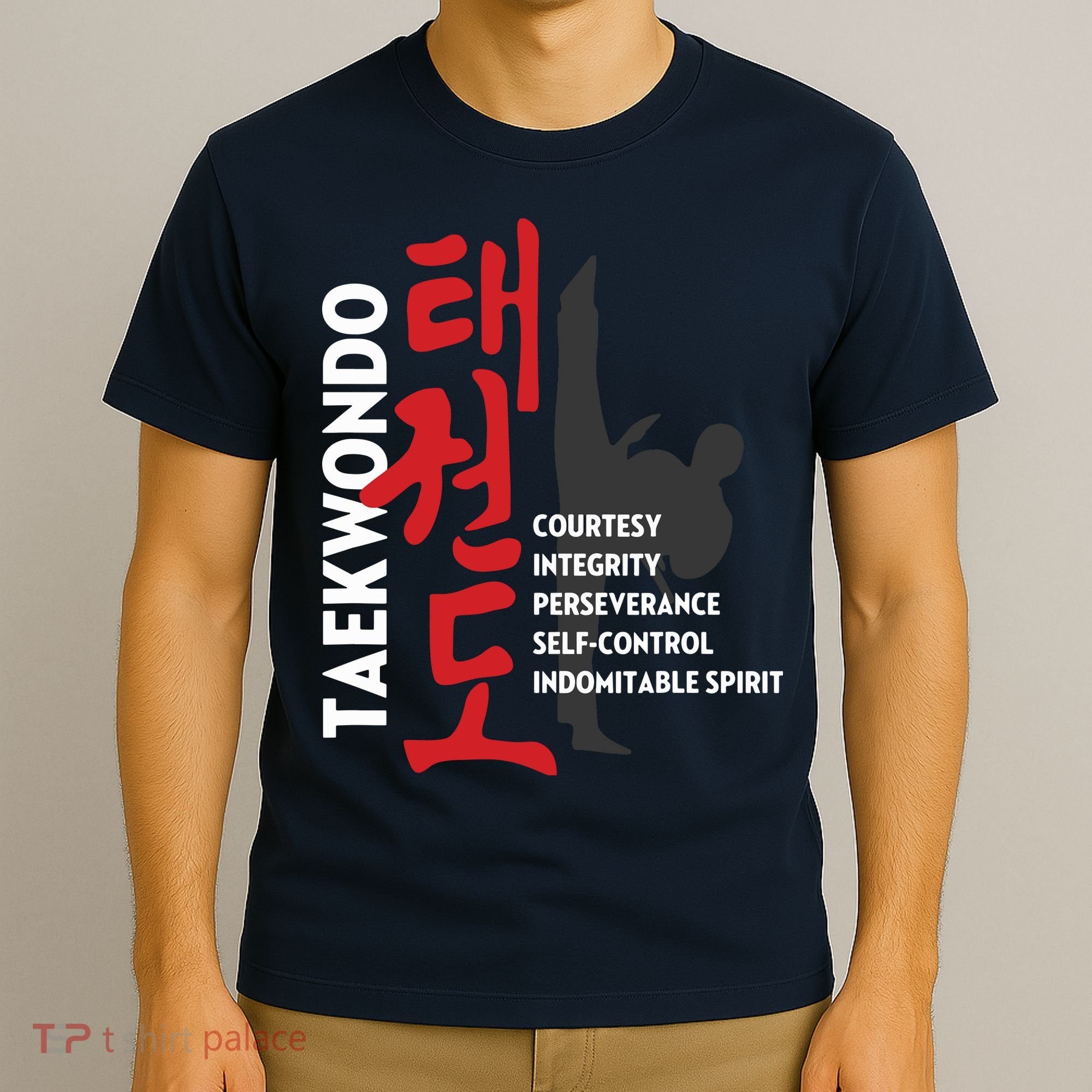 Taekwondo Tenets Martial Arts Graphic Tee T-Shirt