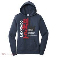 Taekwondo Tenets Martial Arts Graphic Tee Women's Hoodie thumb 0