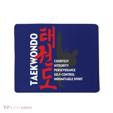 Taekwondo Tenets Martial Arts Graphic Tee Mousepad