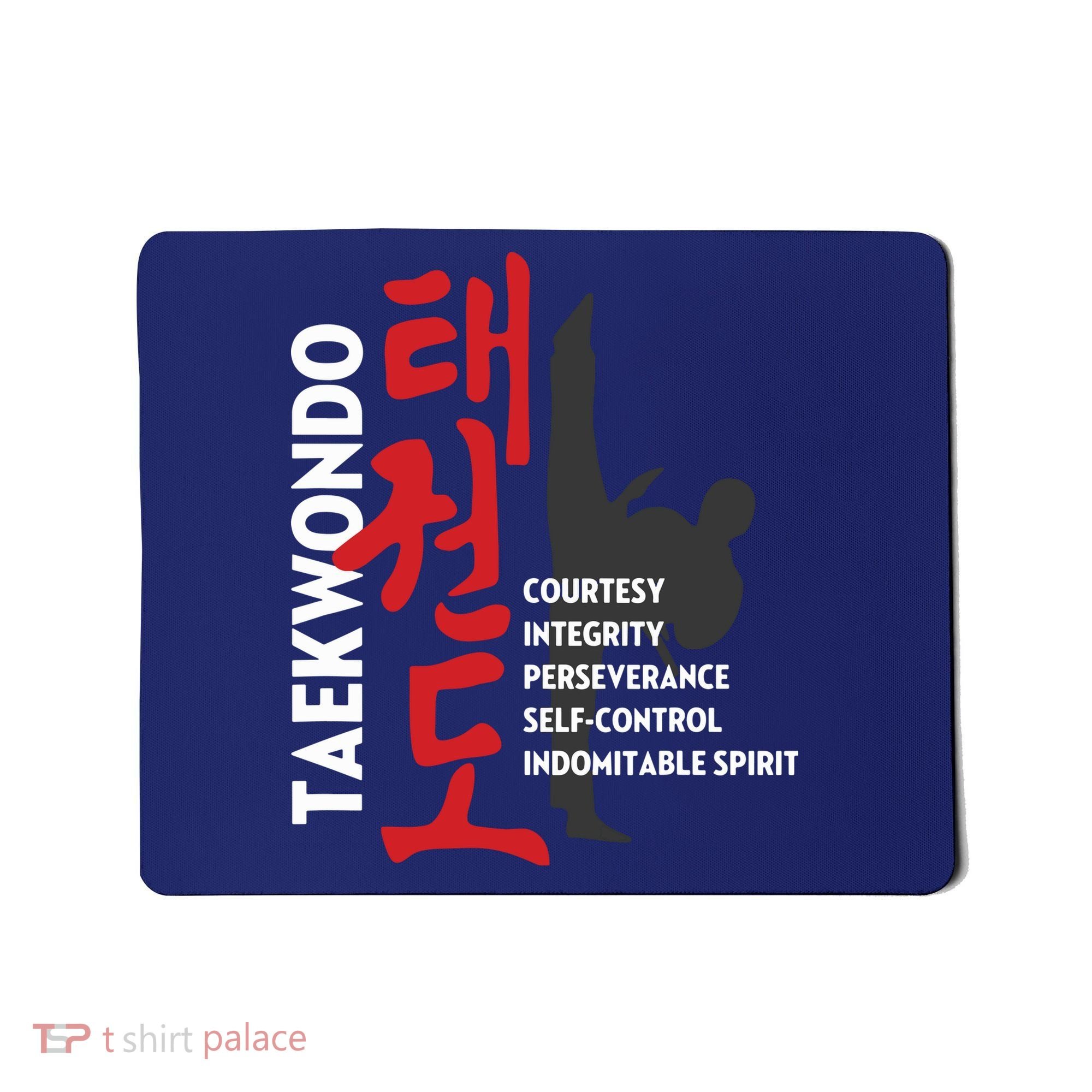 Taekwondo Tenets Martial Arts Graphic Tee Mousepad