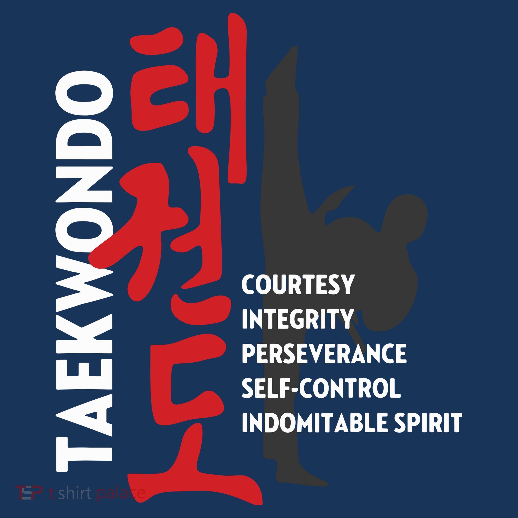 Taekwondo Tenets Martial Arts Graphic Tee Baby Bodysuit