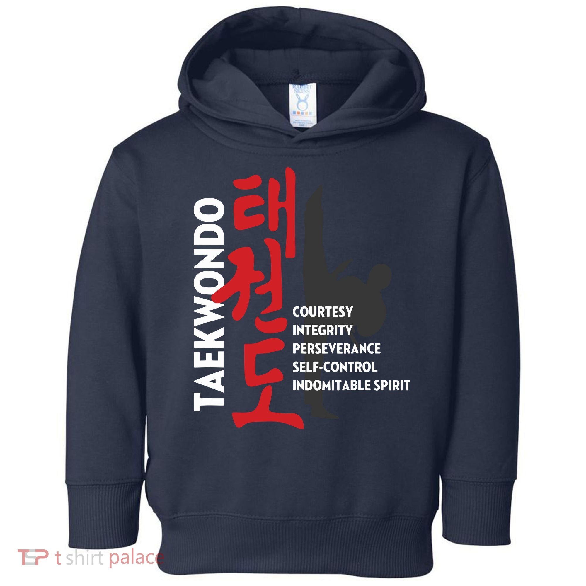 Taekwondo Tenets Martial Arts Graphic Tee Toddler Hoodie