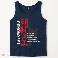 Taekwondo Tenets Martial Arts Graphic Tee Tank Top thumb 2