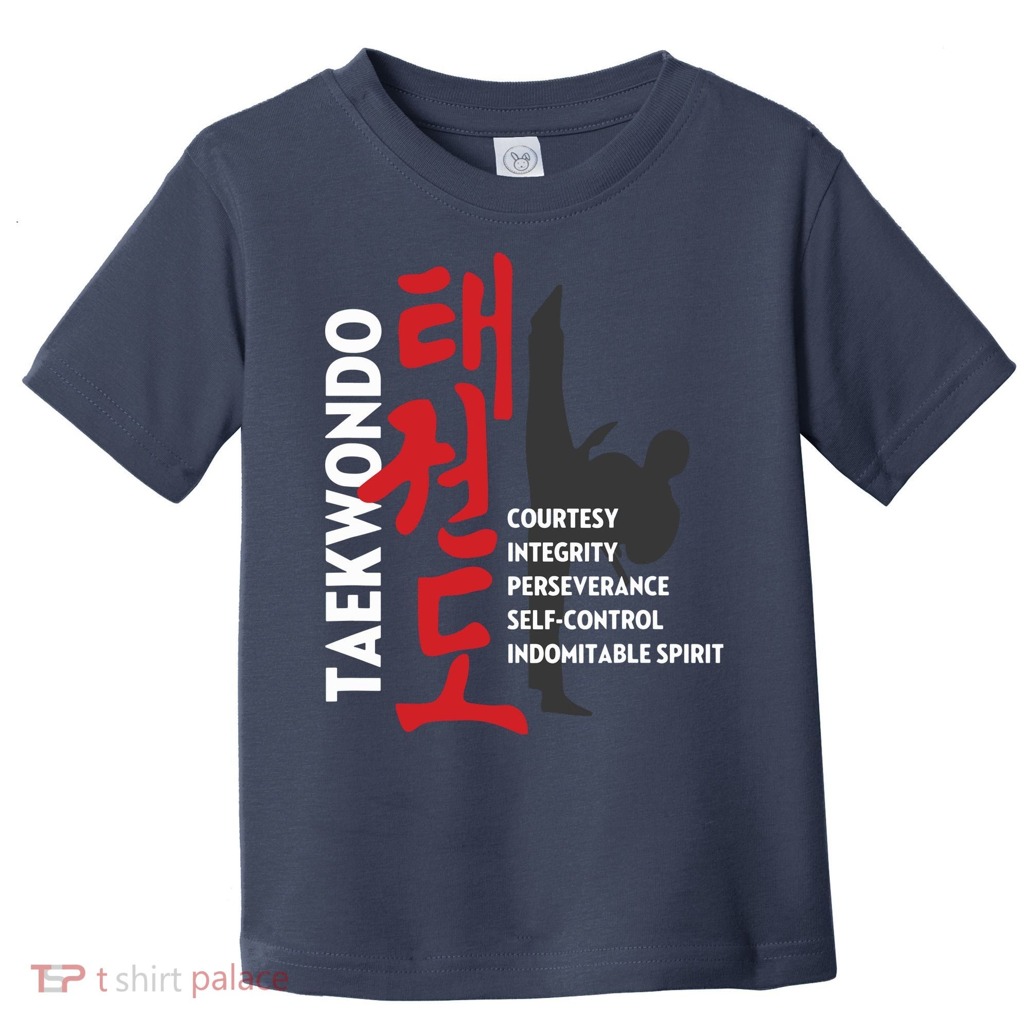 Taekwondo Tenets Martial Arts Graphic Tee Toddler T-Shirt