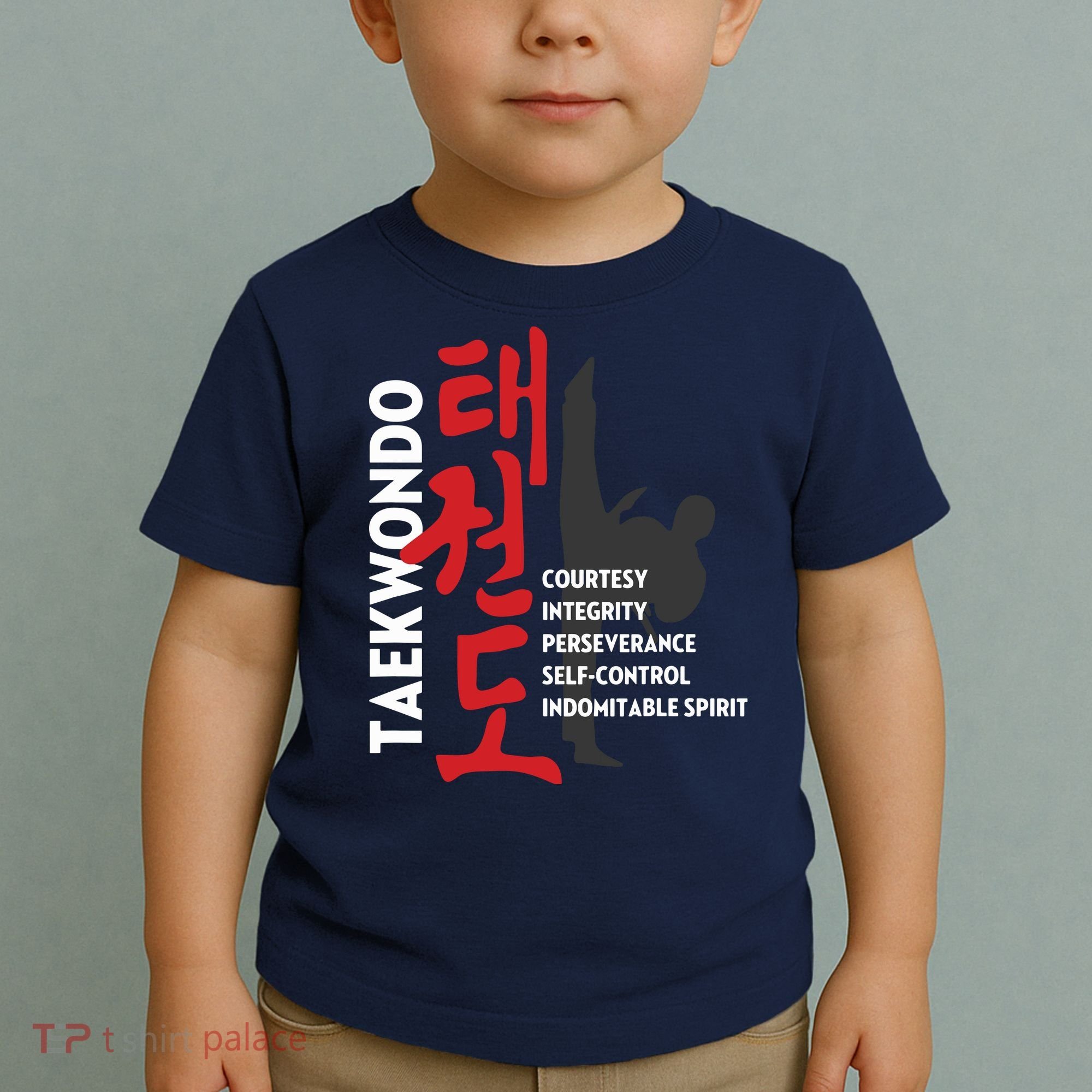 Taekwondo Tenets Martial Arts Graphic Tee Toddler T-Shirt