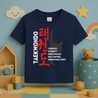 Taekwondo Tenets Martial Arts Graphic Tee Toddler T-Shirt thumb 3