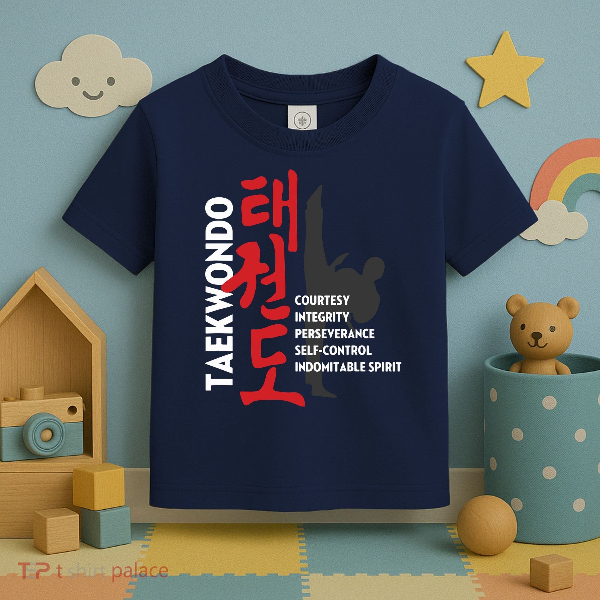 Taekwondo Tenets Martial Arts Graphic Tee Toddler T-Shirt