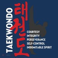 Taekwondo Tenets Martial Arts Graphic Tee Visor thumb 3