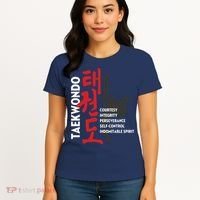 Taekwondo Tenets Martial Arts Graphic Tee Women's T-Shirt thumb 4