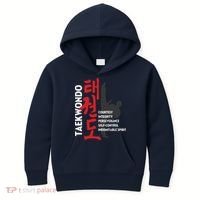 Taekwondo Tenets Martial Arts Graphic Tee Kids Hoodie thumb 0