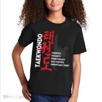 Taekwondo Tenets Martial Arts Graphic Tee Kids T-Shirt thumb 2