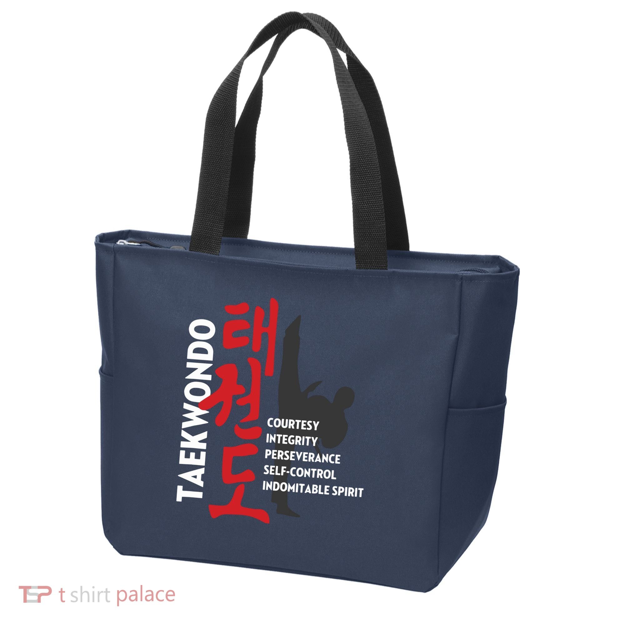 Taekwondo Tenets Martial Arts Graphic Tee Tote Bag