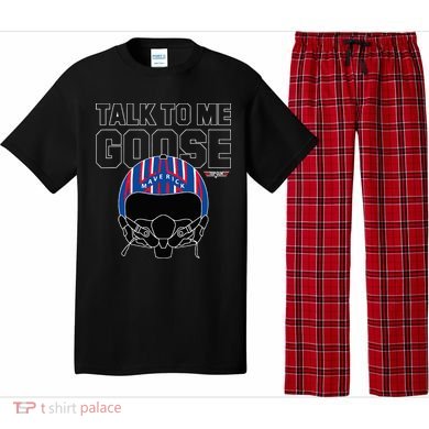Talk To Me Goose Maverick Helmet Pajama Set