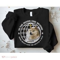 To The Moon And Beyond Doge Coin Crypto Sweatshirt thumb 2