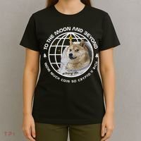 To The Moon And Beyond Doge Coin Crypto T-Shirt thumb 4
