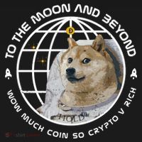 To The Moon And Beyond Doge Coin Crypto T-Shirt thumb 7