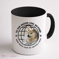 To The Moon And Beyond Doge Coin Crypto Coffee Mug thumb 1