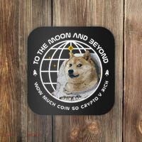 To The Moon And Beyond Doge Coin Crypto Coaster thumb 0