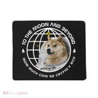To The Moon And Beyond Doge Coin Crypto Mousepad thumb 0