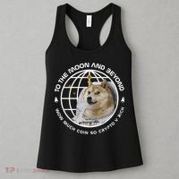 To The Moon And Beyond Doge Coin Crypto Women's Tank Top thumb 3