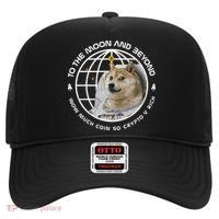 To The Moon And Beyond Doge Coin Crypto Hat thumb 0