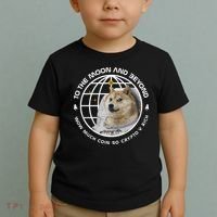 To The Moon And Beyond Doge Coin Crypto Toddler T-Shirt thumb 2