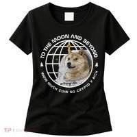 To The Moon And Beyond Doge Coin Crypto Women's T-Shirt thumb 0