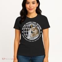 To The Moon And Beyond Doge Coin Crypto Women's T-Shirt thumb 4