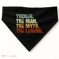 Tucker The Man The Myth The Legend Tucker Carlson 1 USA-Made Doggie Bandana thumb 0