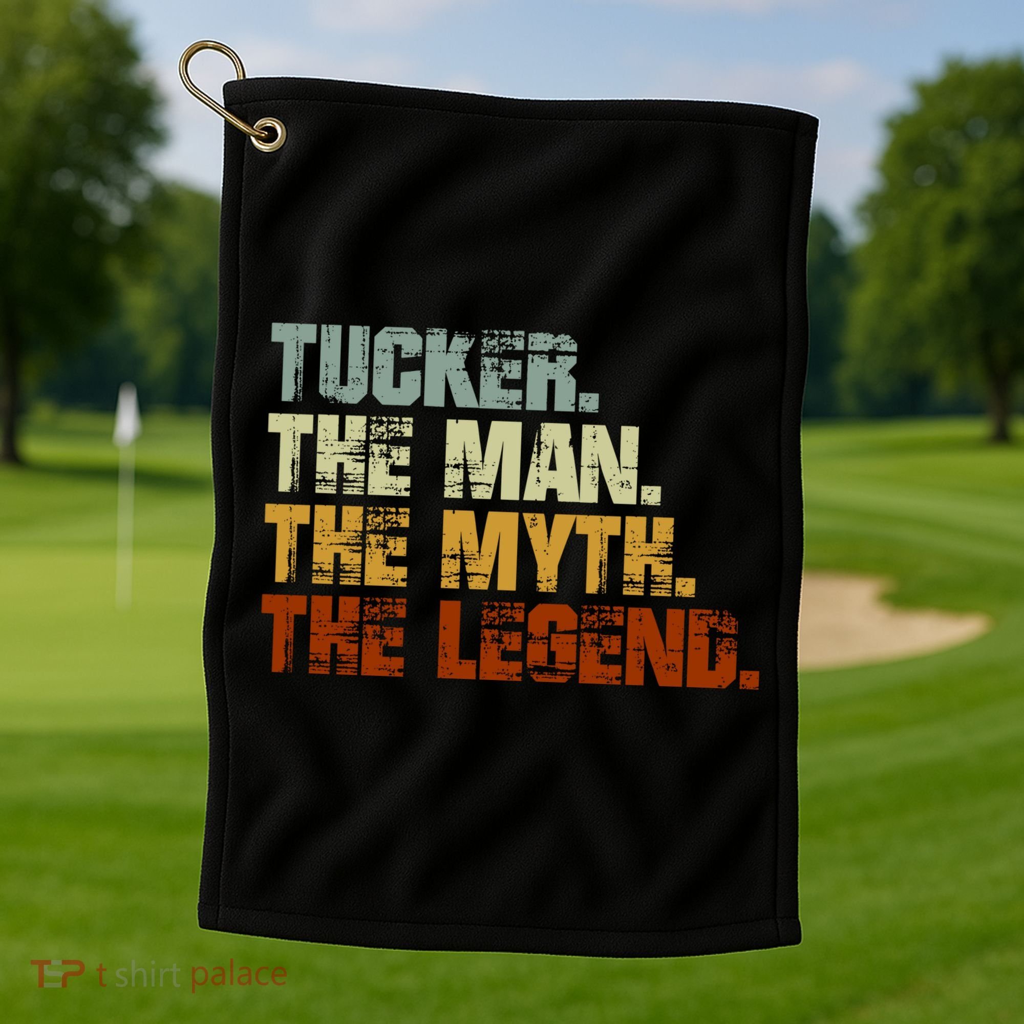 Tucker The Man The Myth The Legend Tucker Carlson 1 Golf Towel