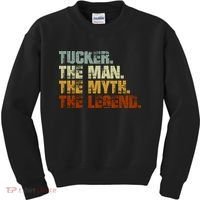 Tucker The Man The Myth The Legend Tucker Carlson 1 Kids Sweatshirt thumb 0