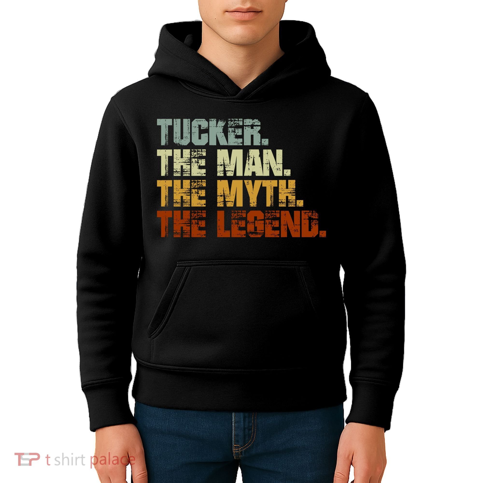 Tucker The Man The Myth The Legend Tucker Carlson 1 Kids Hoodie