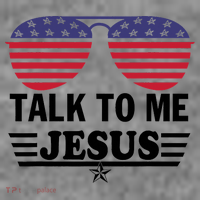 Talk To Me Jesus Glasses US Flag Toddler Hoodie thumb 2