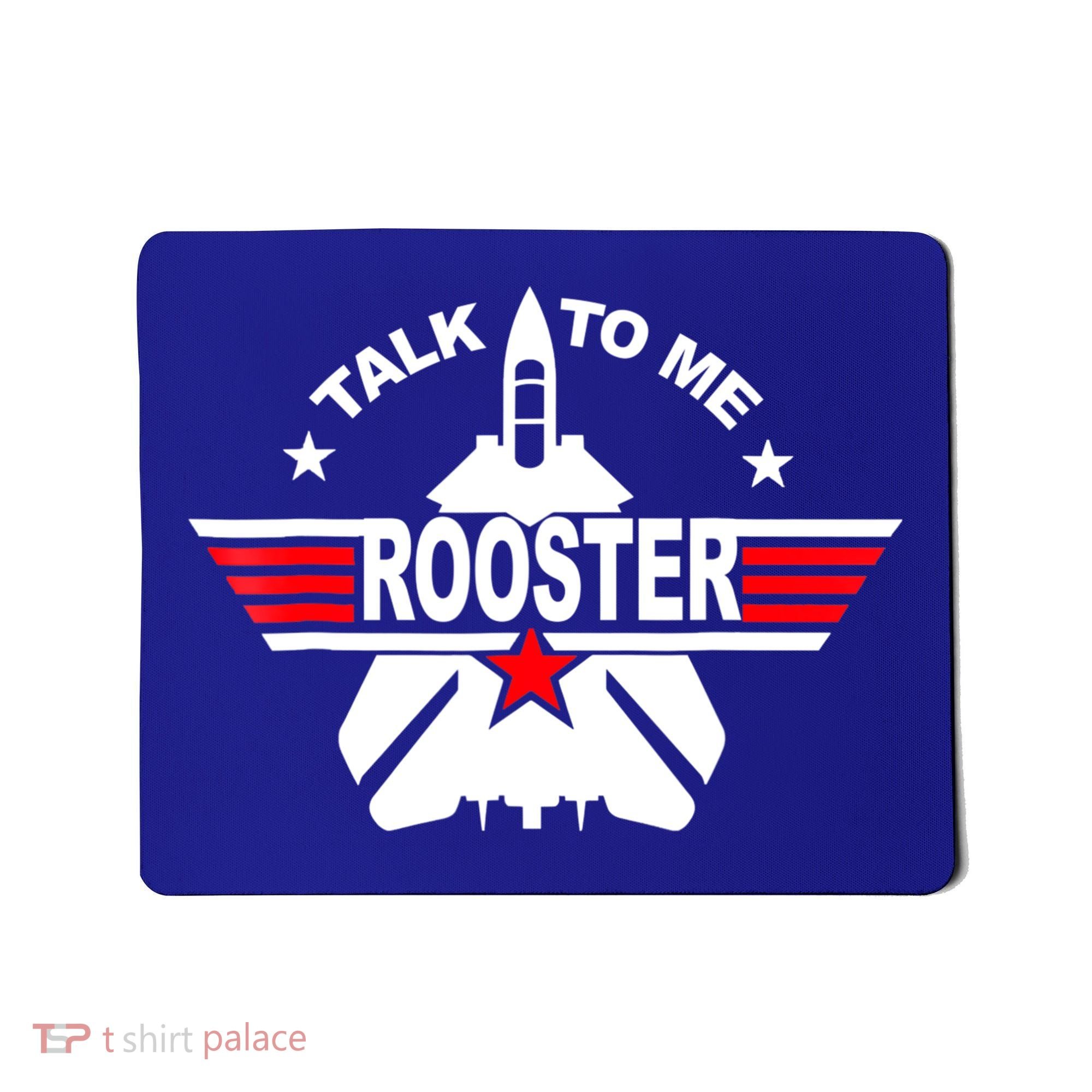 Talk To Me Rooster Funny 80s Talk To Me Rooster Mousepad