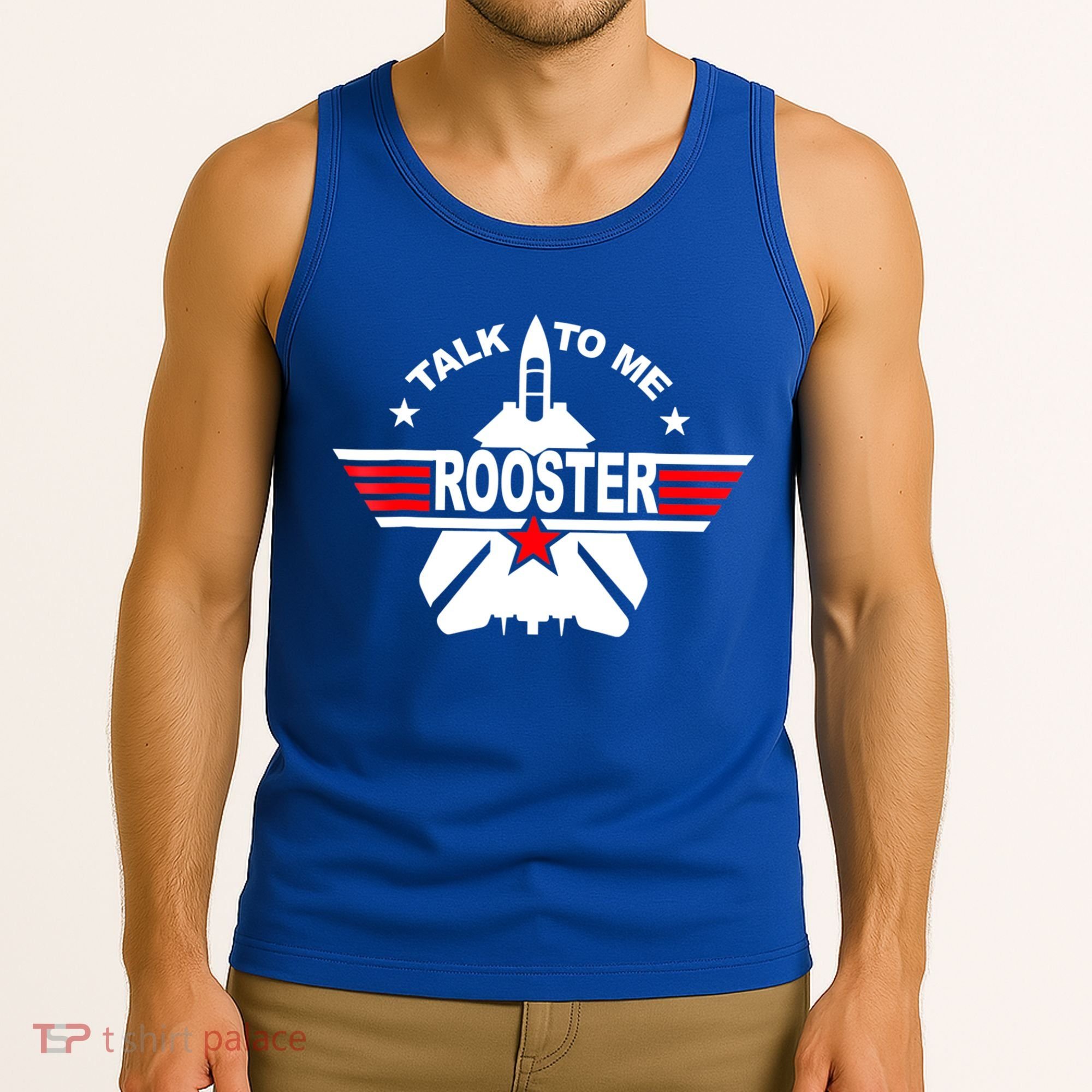 Talk To Me Rooster Funny 80s Talk To Me Rooster Tank Top
