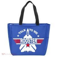 Talk To Me Rooster Funny 80s Talk To Me Rooster Tote Bag thumb 0