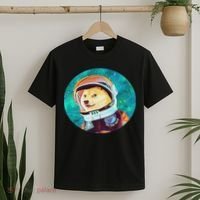 To The Moon Doge Astronaut Crypto Dogecoin Shiba Inu Meme T-Shirt thumb 2