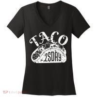 Taco Tuesday Mexican Women's V-Neck T-Shirt thumb 0