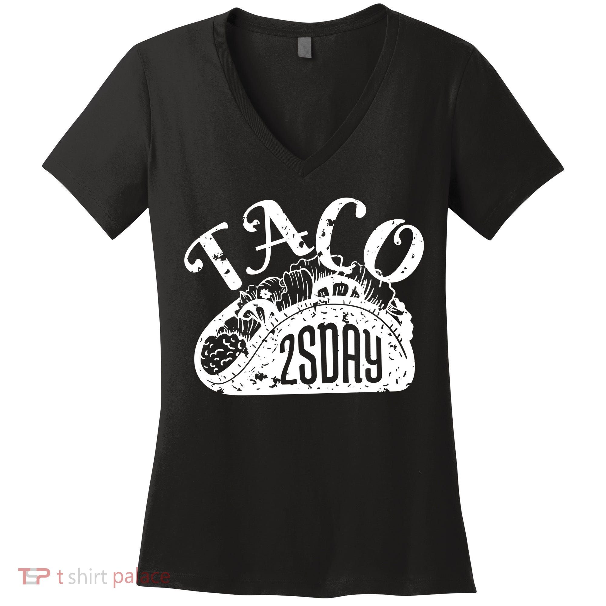 Taco Tuesday Mexican Women's V-Neck T-Shirt