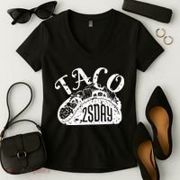 Taco Tuesday Mexican Women's V-Neck T-Shirt thumb 2