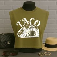 Taco Tuesday Mexican Garment-Dyed Women's Muscle Tee thumb 3