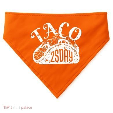 Taco Tuesday Mexican USA-Made Doggie Bandana