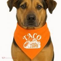 Taco Tuesday Mexican USA-Made Doggie Bandana thumb 1