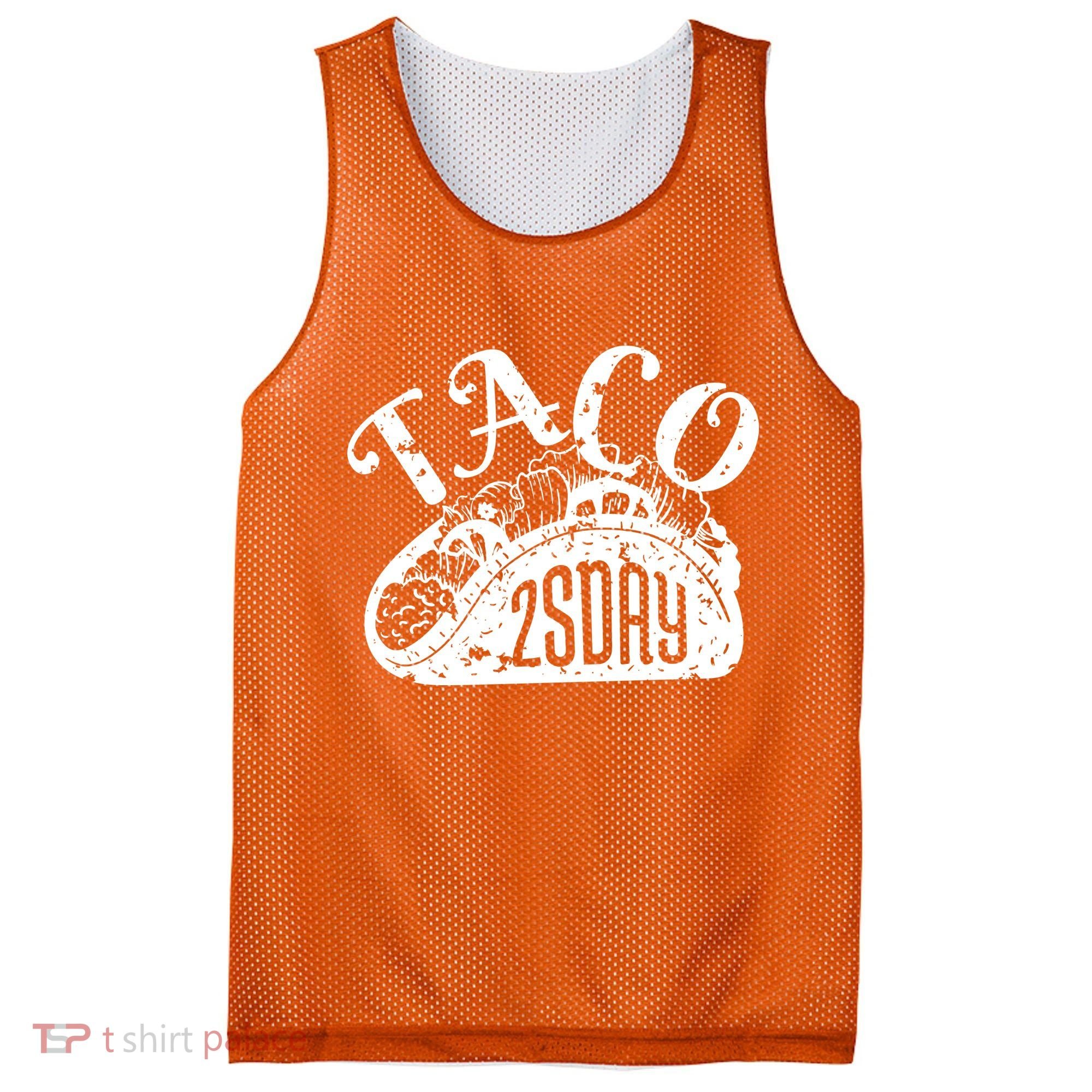 Taco Tuesday Mexican Mesh Reversible Basketball Jersey Tank
