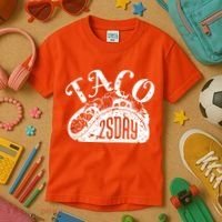Taco Tuesday Mexican Kids T-Shirt thumb 3
