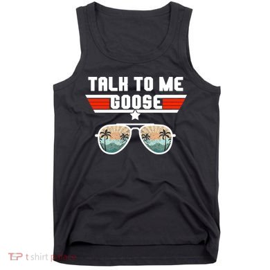 Talk To Me Goose Jet Fighter Sunglasses Tank Top