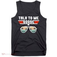 Talk To Me Goose Jet Fighter Sunglasses Tank Top thumb 0