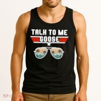Talk To Me Goose Jet Fighter Sunglasses Tank Top thumb 3