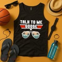 Talk To Me Goose Jet Fighter Sunglasses Tank Top thumb 4